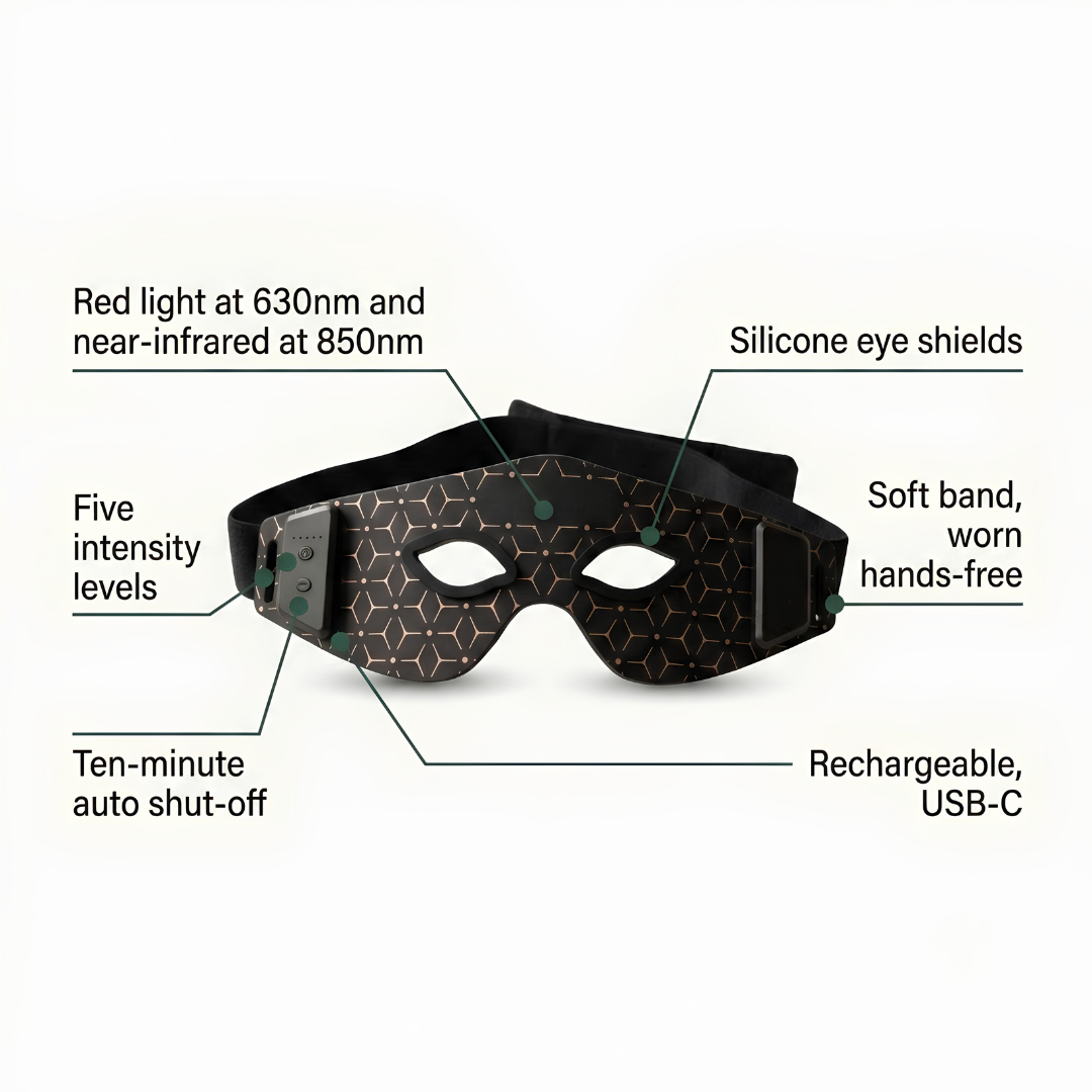 Astir Halo - under-eye red light mask